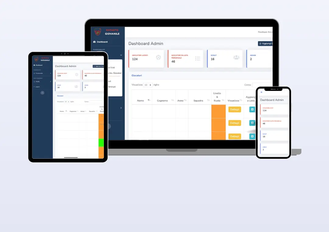 Cosenza Scouting — Design & development